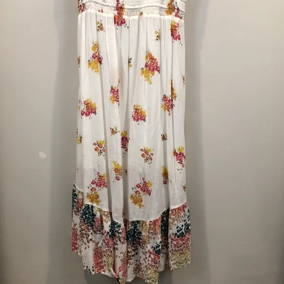 Lucky Brand Felice Floral High Low Button Down Dress Size Medium - Picture 9 of 11